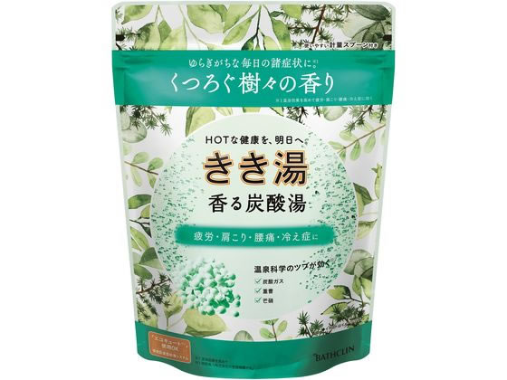 バスクリン きき湯 香る炭酸湯 樹々の香り 360g