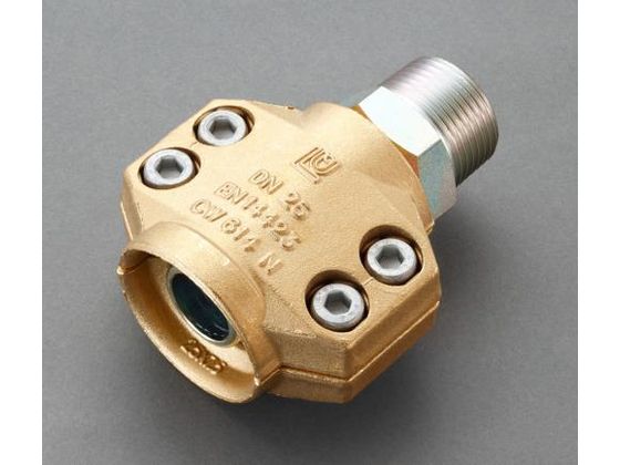 エスコ セーフティーホースクランプ スチーム・温水用 19mm用 雄ねじ