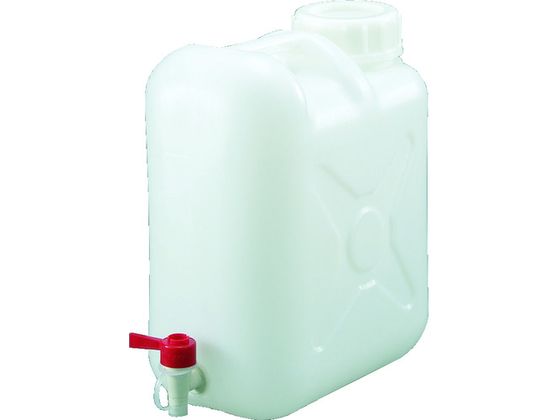 TRUSCO 扁平缶 広口ケミカルコック パッキン付タイプ 20L T0318