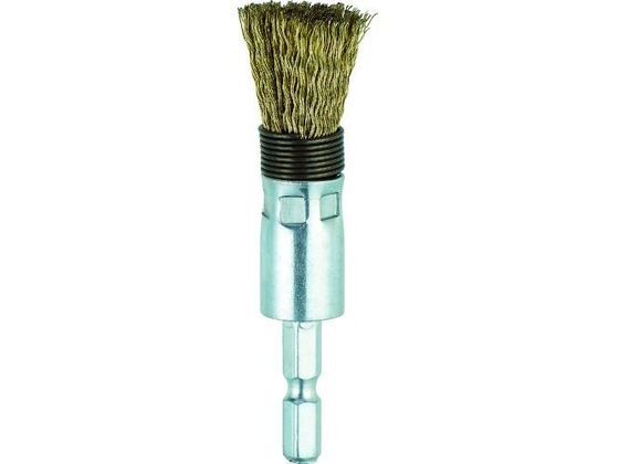 TRUSCO 六角軸筒型ブラシΦ15×6.35 真鍮メッキ0.25 スプリング付 TEBS6-15G TRUSCO 六角軸筒型ブラシΦ15×6.35 真鍮メッキ0.25 スプリング付 TEBS6-15G
