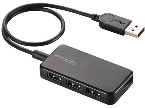 エレコム USB2.0ハブ 4ポート スイングコネクタ U2HS-A402BBK エレコム USB2.0ハブ 4ポート スイングコネクタ U2HS-A402BBK