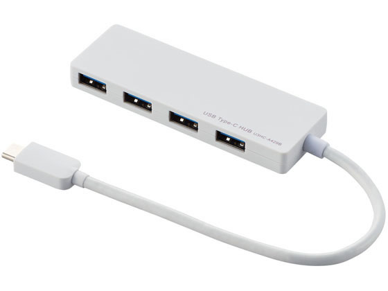 エレコム USB3.1ハブ Type-C接続 4ポート 15cm U3HC-A429BWH エレコム USB3.1ハブ Type-C接続 4ポート 15cm U3HC-A429BWH