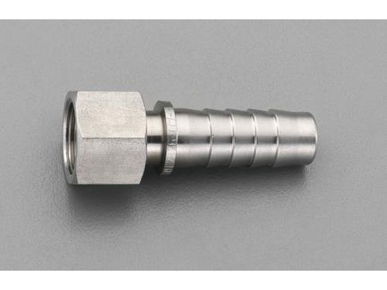 ●材質：ステンレス（ＳＵＳ３０４）●使用温度：蒸気：２１０℃以下、水：１２０℃以下●最高使用圧力：１．８ＭＰａ（１８ｋｇｆ／ｃｍ２）●ねじサイズ：Ｇ（ＰＦ）３／４"●適合ホース内径：１９ｍｍ