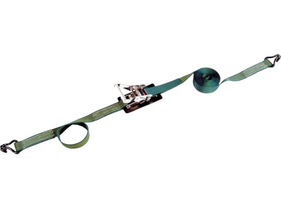 TRUSCO 強力型ベルト荷締機 75mm幅 2500kg Jフック