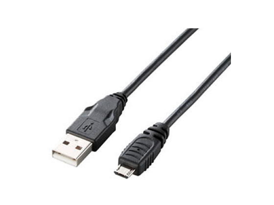 エレコム USB2.0ケーブル A-MicroBケーブル 15cm U2C-AMB015BK