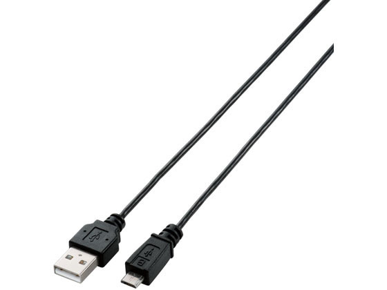 エレコム USB2.0ケーブル A-MicroB スリム 1m U2C-AMBX10BK