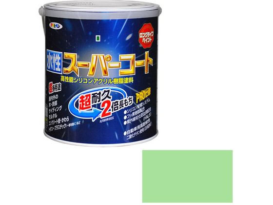 アサヒペン 水性スーパーコート 1.6L パステルグリーン