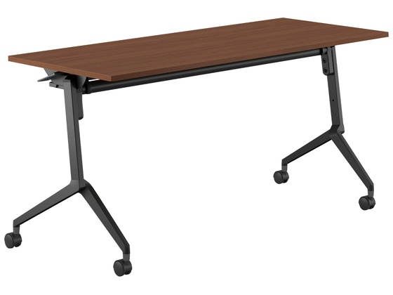 ●品番：ＦＬＦ−Ｋ１５０６ＫＮＳ−６ＡＶ５２●カラー／［天板］ブラウンウォールナット［脚］ブラック●外寸法／幅１５００×奥行６００×高さ７００ｍｍ●下肢空間寸法／幅１２８０×高さ５８２ｍｍ●棚寸法／幅