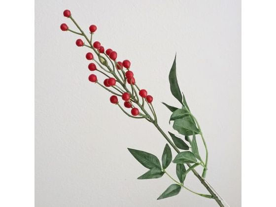 YDM 造花 ナンテン レッド