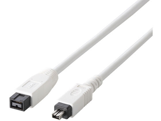 エレコム FireWireケーブル 9ピン-4ピン 1m IE-941WH