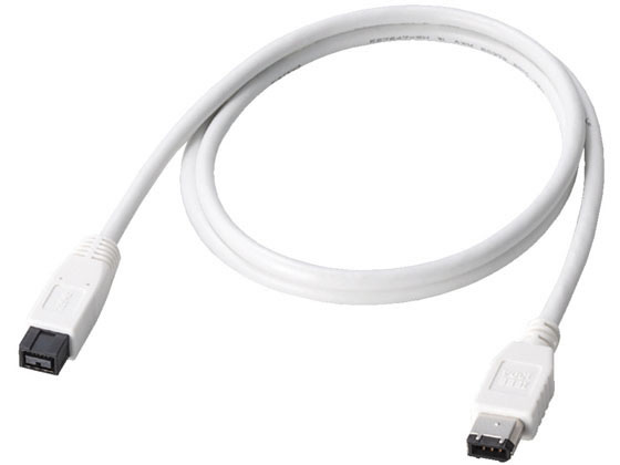 エレコム FireWireケーブル 9ピン-6ピン 1m IE-961WH