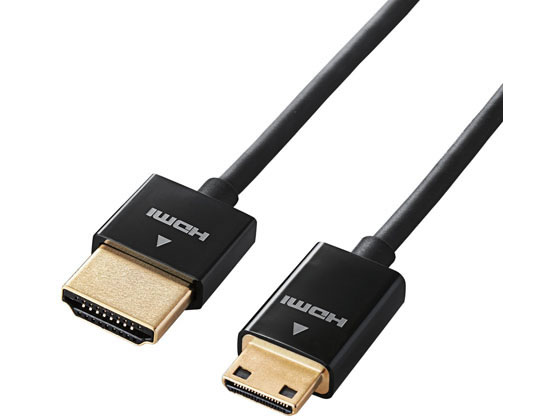 エレコム HDMIケーブル HDMI mini スリム 1.5m DGW-HD14SSM15BK エレコム HDMIケーブル HDMI mini スリム 1.5m DGW-HD14SSM15BK