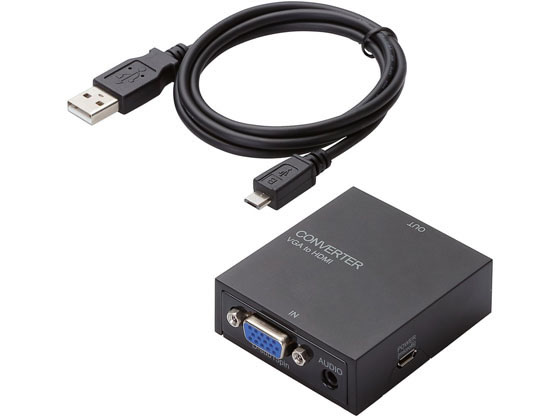 エレコム 映像変換コンバーター VGA-HDMI AD-HDCV03 エレコム 映像変換コンバーター VGA-HDMI AD-HDCV03