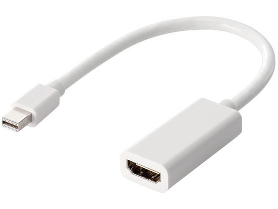 エレコム Mini DisplayPort-HDMI変換アダプタ AD-MDPHDMIWH エレコム Mini DisplayPort-HDMI変換アダプタ AD-MDPHDMIWH