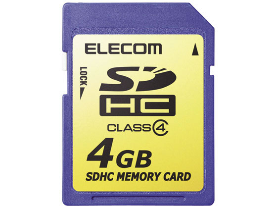 エレコム SDHCメモリカード 4GB MF-FSDH04G