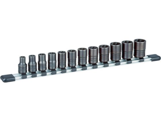 TONE トルネードソケットセット(ホルダー付) 12pcs HTR312 TONE トルネードソケットセット(ホルダー付) 12pcs HTR312