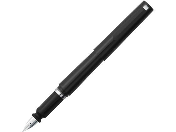 ●ペン先：ステンレス 太字 ●蓋・胴・クリップ：再生ＰＣ樹脂 大先：ＡＳ樹脂 ●色：ブラック ●方式：両用式（カートリッジインク・コンバーター）※コンバーターは本体に装着されております。●ペン先回転機