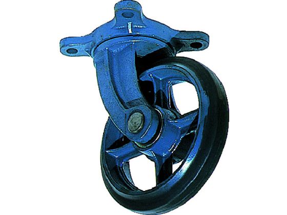 京町 鋳物製自在金具付ゴム車輪75MM AJ-75