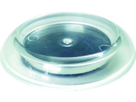 TRUSCO キャスタ-用受け皿 ゴム付 71.5MM 透明 12個入 TUR715-TM-12