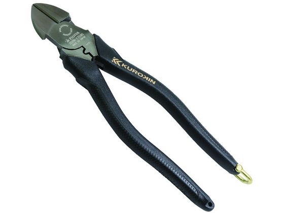 フジ矢 偏芯強力ニッパ(黒金・圧着機能付) 700N-200BG フジ矢 偏芯強力ニッパ(黒金・圧着機能付) 700N-200BG