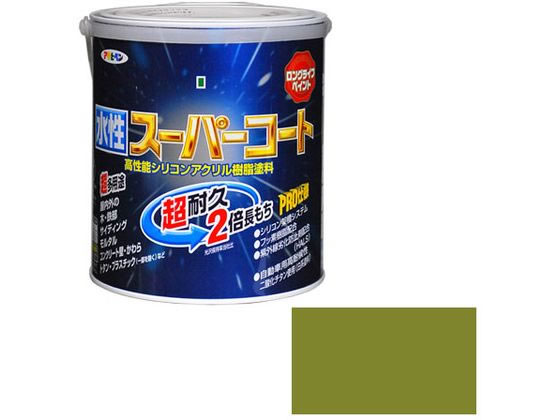 アサヒペン 水性スーパーコート 1.6L ウィニーグリーン