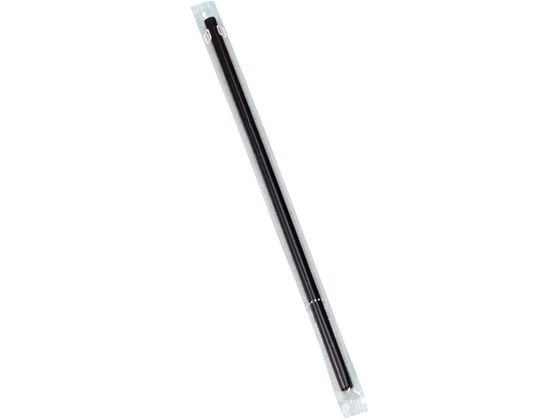 シバセ工業 カラーストロー透明袋入り 500本入 ストレート 黒 シバセ工業 カラーストロー透明袋入り 500本入 ストレート 黒