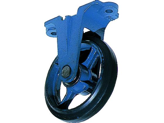 京町 鋳物製金具付ゴム車輪130MM AU-130