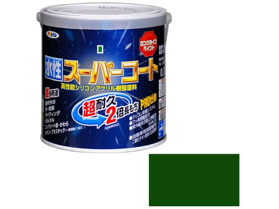 アサヒペン 水性スーパーコート 0.7L 緑