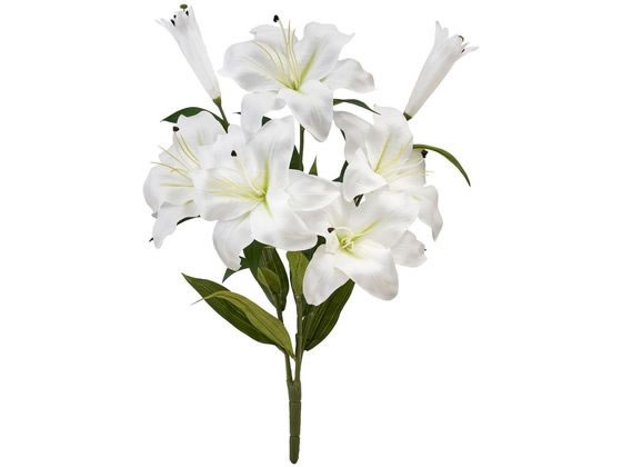東京堂 造花 サブリナカサブランカブッシュ WHITE