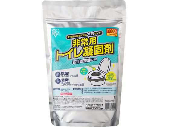 アイリスオーヤマ 非常用トイレ凝固剤 1000g HTG-100 アイリスオーヤマ 非常用トイレ凝固剤 1000g HTG-100