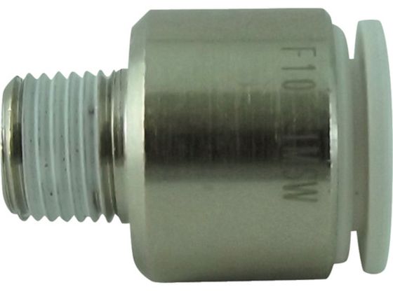 チヨダ ファイブ六角穴付メイルコネクタ W(白)10mm・R1/8 F10-01MSW チヨダ ファイブ六角穴付メイルコネクタ W(白)10mm・R1/8 F10-01MSW