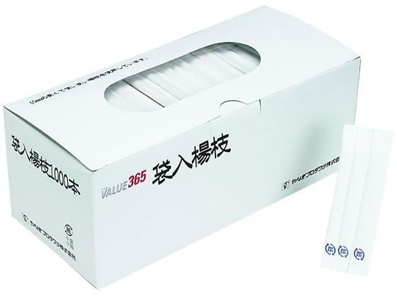 やなぎプロダクツ バリュー無地袋入楊枝 約1000本 L-518