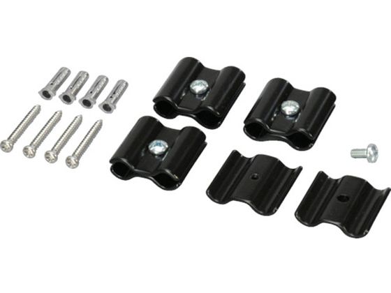 光 ジョイント金具 黒 8φ用 4P JA-81