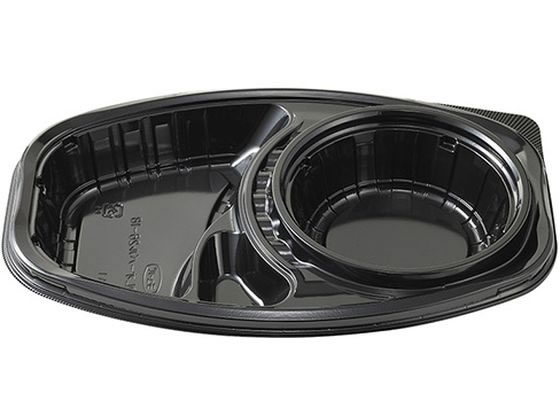 エフピコチューパ デリカランチ DLオーバル26-18黒本体50枚 CP580280