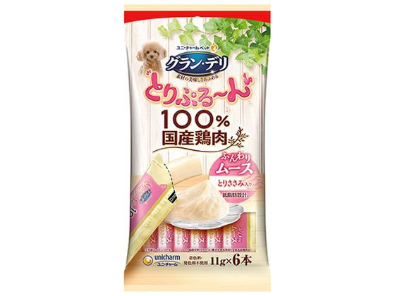 ユニ・チャーム グラン・デリ とりぷる〜んムース ささみ 11g×6本