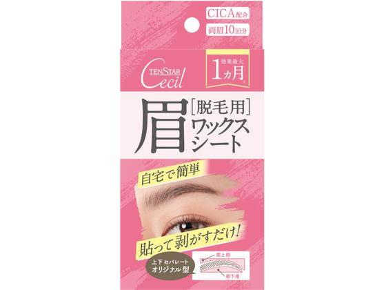 三宝 テンスターセシル 眉用脱毛ワックスシート 10枚 三宝 テンスターセシル 眉用脱毛ワックスシート 10枚