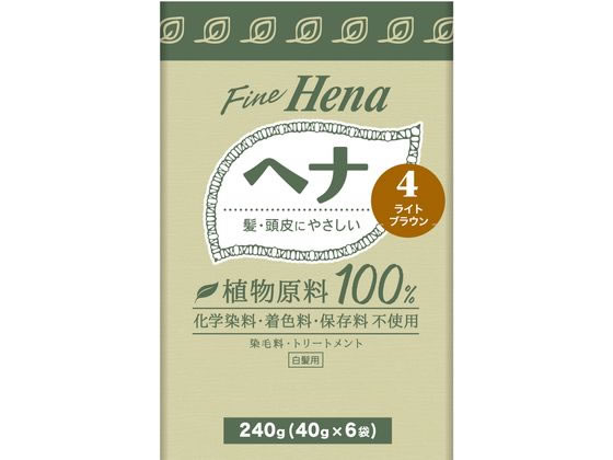 三宝 テンスター ファインヘナ お徳用タイプ 4 ライトブラウン 40g×6個 三宝 テンスター ファインヘナ お徳用タイプ 4 ライトブラウン 40g×6個