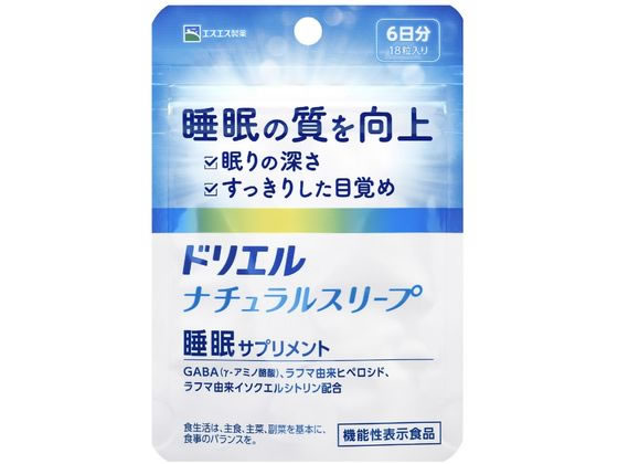 エスエス製薬 ドリエルナチュラルスリープ 18粒 エスエス製薬 ドリエルナチュラルスリープ 18粒