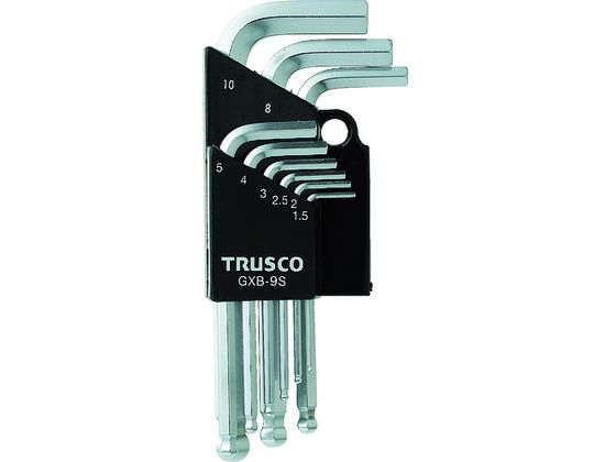 TRUSCO ボールポイント六角棒レンチセット 9本組 GXB-9S TRUSCO ボールポイント六角棒レンチセット 9本組 GXB-9S