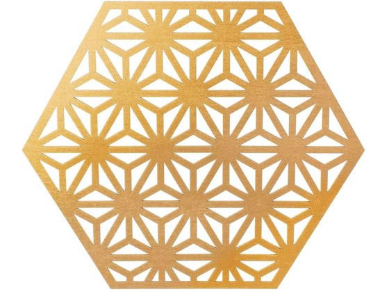 YDM 麻の葉ウッドベース 金