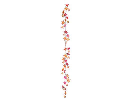 YDM 造花 180cmモミジガーランド レッド オレンジ YDM 造花 180cmモミジガーランド レッド オレンジ