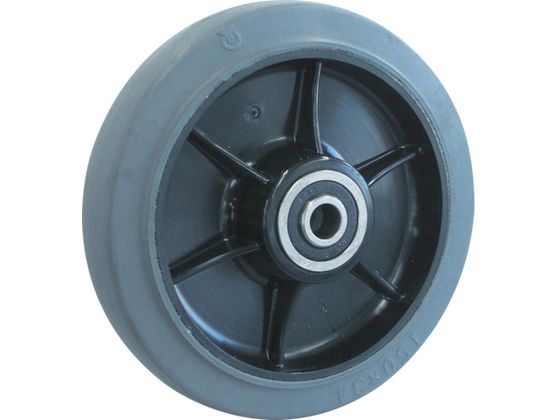 TRUSCO TYSシリーズ 車輪のみ グレーゴム 100Φ TYSW-100G