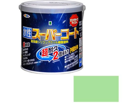 アサヒペン 水性スーパーコート 0.7L パステルグリーン