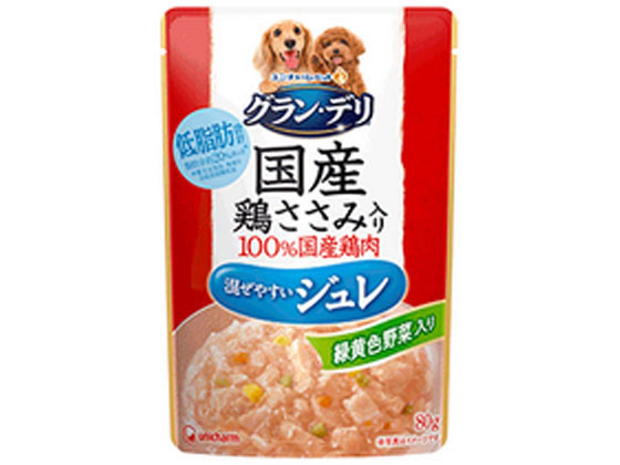 ユニ・チャーム グラン・デリ 国産鶏ささみ ジュレ 成犬用 ユニ・チャーム グラン・デリ 国産鶏ささみ ジュレ 成犬用