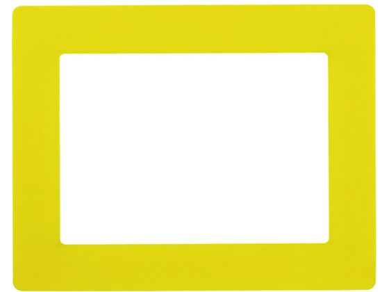 緑十字 路面用区画標識A4用紙対応 黄 YKH-A4Y 裏テープ