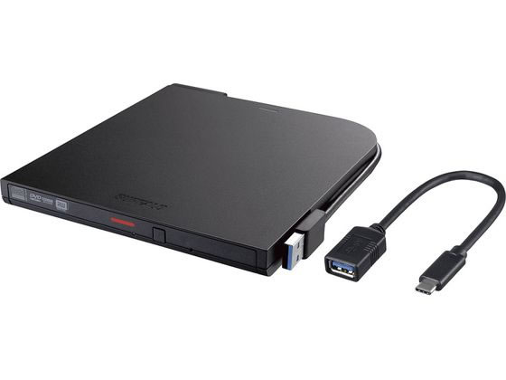 バッファロー ポータブルDVDドライブ ブラック DVSM-PTCV8U3BKB バッファロー ポータブルDVDドライブ ブラック DVSM-PTCV8U3BKB