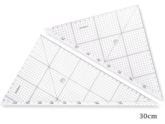 ステッドラー レイアウト用方眼三角定規 30cm 966 30