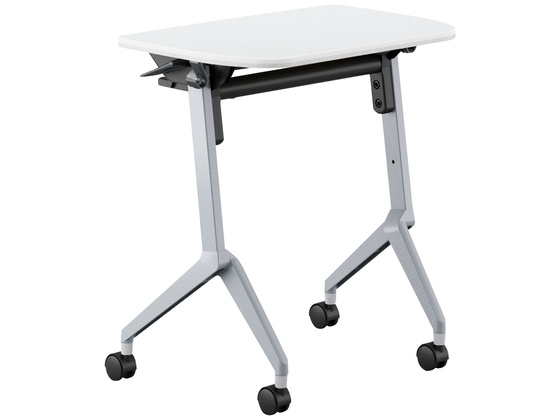 ●品番：ＦＬＦ−Ｇ０６０４ＫＮＳ−Ｓ１ＰＷ１●カラー／脚：フラットシルバー、天板：ホワイト●外寸法／幅６５０×奥行４５０×高さ７００ｍｍ●天板厚さ／２０ｍｍ●下肢空間寸法／幅４３０×高さ５８２ｍｍ●棚