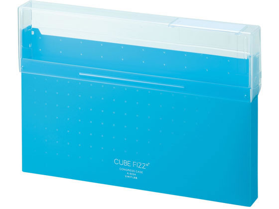 リヒトラブ CUBE FIZZ コングレスケース A4 ブルー A6024-8