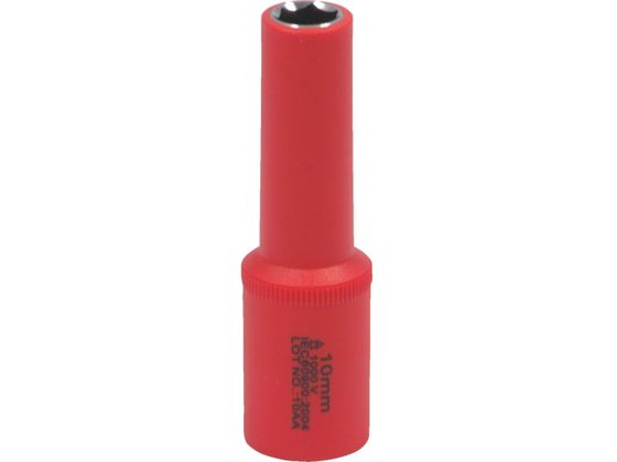 Tech-EV 絶縁工具 ディープソケット 3/8 10mm(6角) OLC652010SA Tech-EV 絶縁工具 ディープソケット 3/8 10mm(6角) OLC652010SA